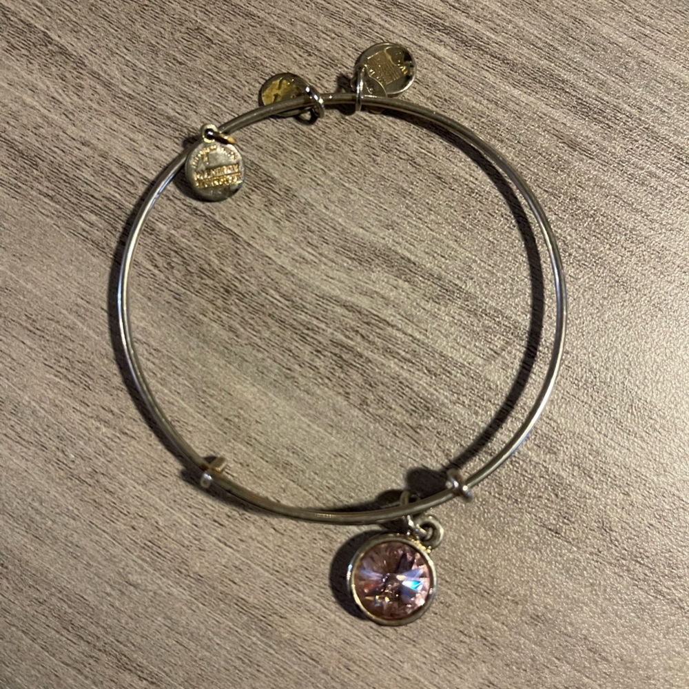 Alex and Ani Silver Bracelet June Birthstone